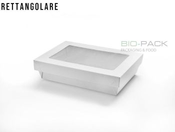 Take away box bianca rettangolare